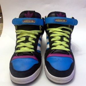 Rare Adidas Decade Mid Womens US 9.5 Multi Color